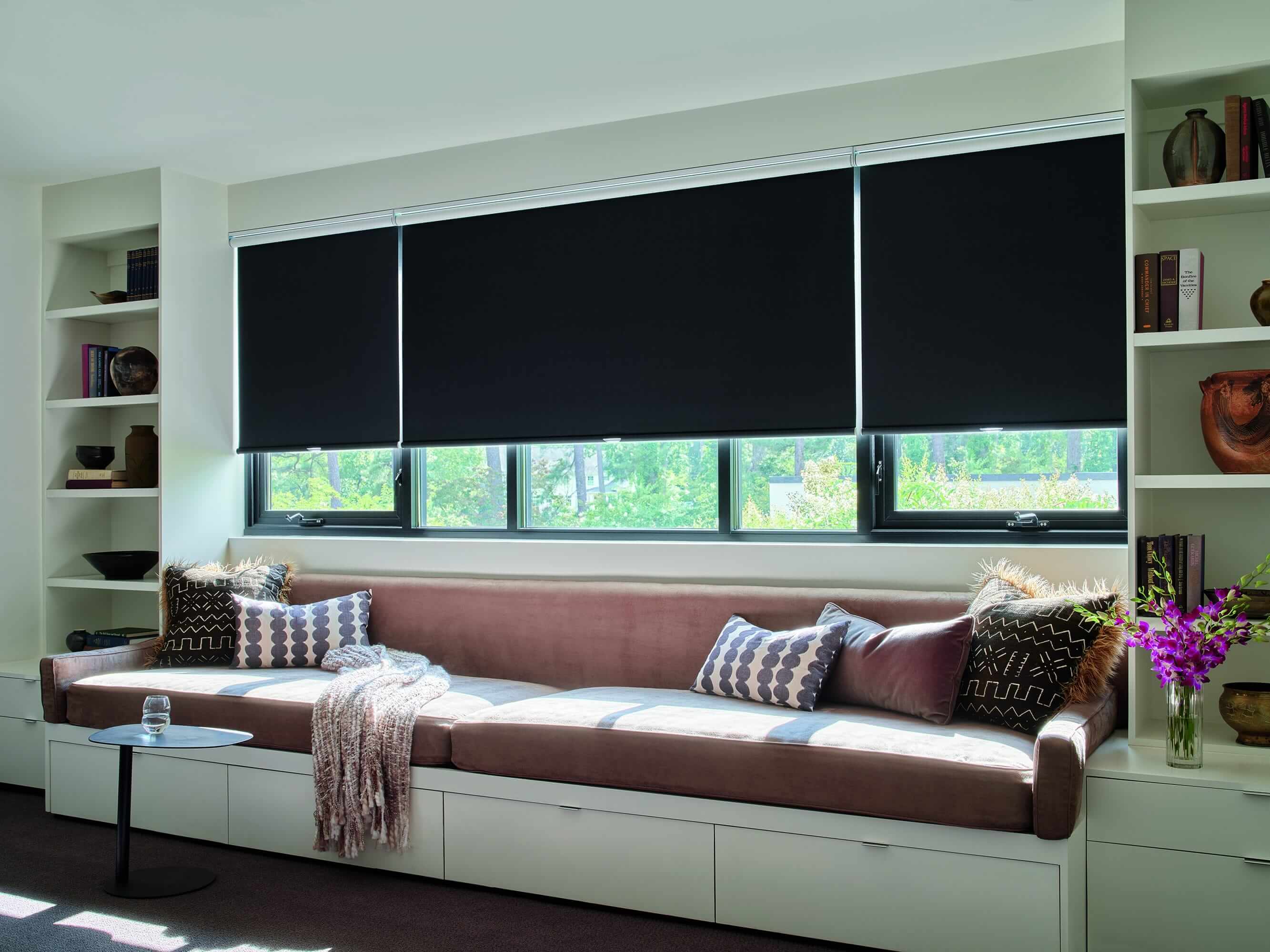 Blackout roller blinds